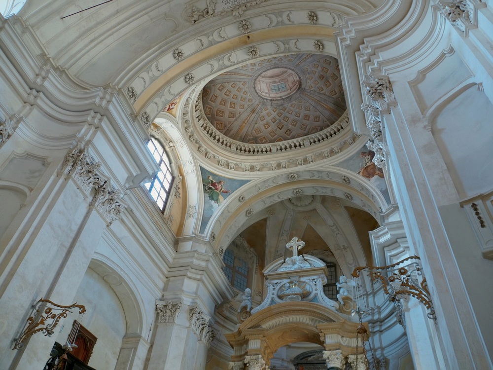 Campiglia Cervo (Biella, Italy) - Dome of the aps of the Sanctuary of San Giovanni from Andorno